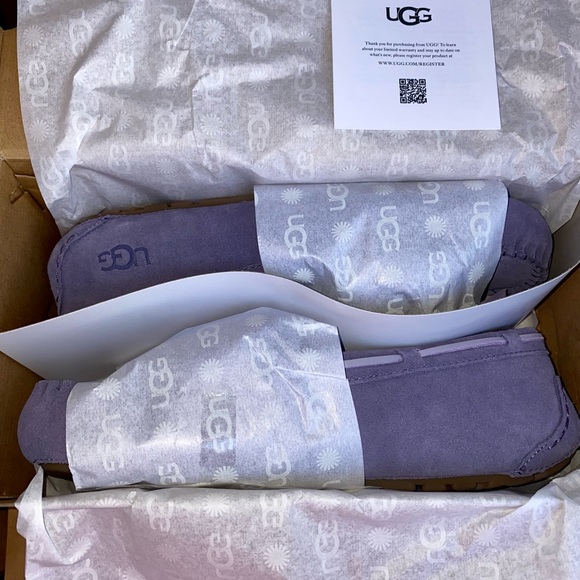 UGG 💜 size 9 Dakota double bow slippers New - Picture 14 of 15